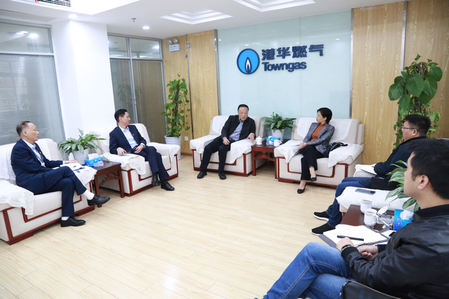 高新区管委会副主任吴海宏来安庆港华调研